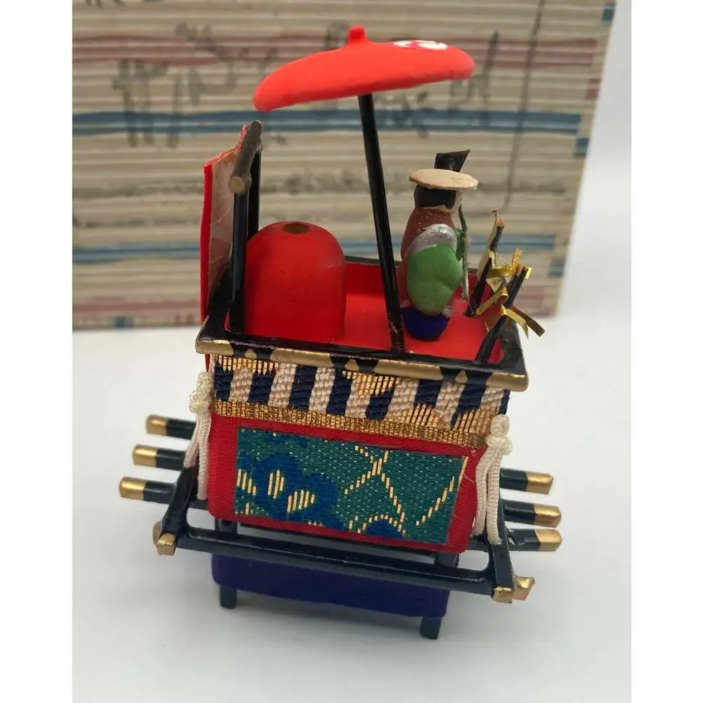 Vintage Imperial Mini Kyoto Kotoya Doll Festival Carts Japanese Three Piece